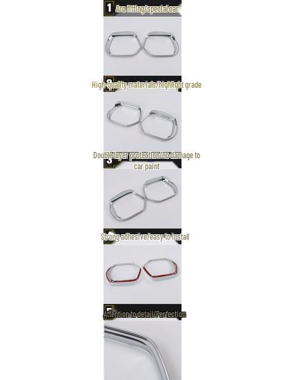 17 CRV Rearview Mirror Rain Eyebrow Bright Ring Decorative Patch