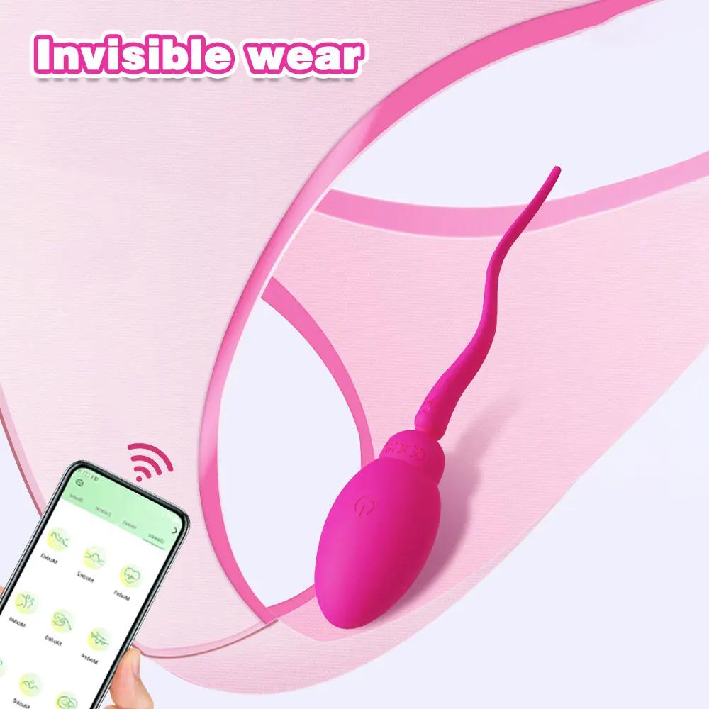 APP Bluetooth Control Panty Wearable Mini Vibrator for Women G Spot Massager Wear Vibrating Love Egg Female Sex Toys for Adults