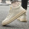 New Genuine Leather Mens Sneakers Fashion High Top Casual Shoes for Men High Quality Business Designer Comfortable Walking Shoes