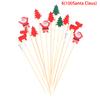100Pcs12Cm Bamboo Pick Buffet Cupcake Fruit Fork Party Dessert Salad Stick