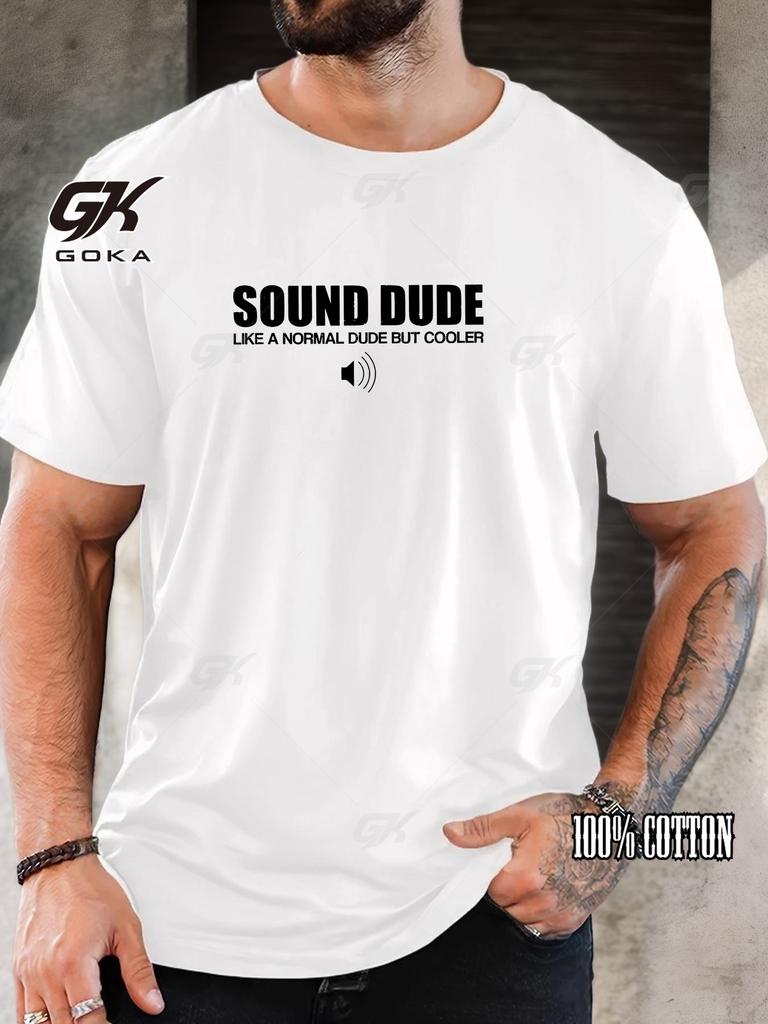 Men's T-Shirt 100% Cotton Summer Casual Soft Creative Letter Print Round Neck Fashion Short Sleeve T-Shirts 2025 New Tees