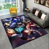 Tappeto Anime Jujutsu Kaisen Cartone Animato Itadori Yuj per Stanza dei Giochi Camera da Letto Soggiorno Divano Arredamento Casa, Tappetino Antiscivolo per Bambini