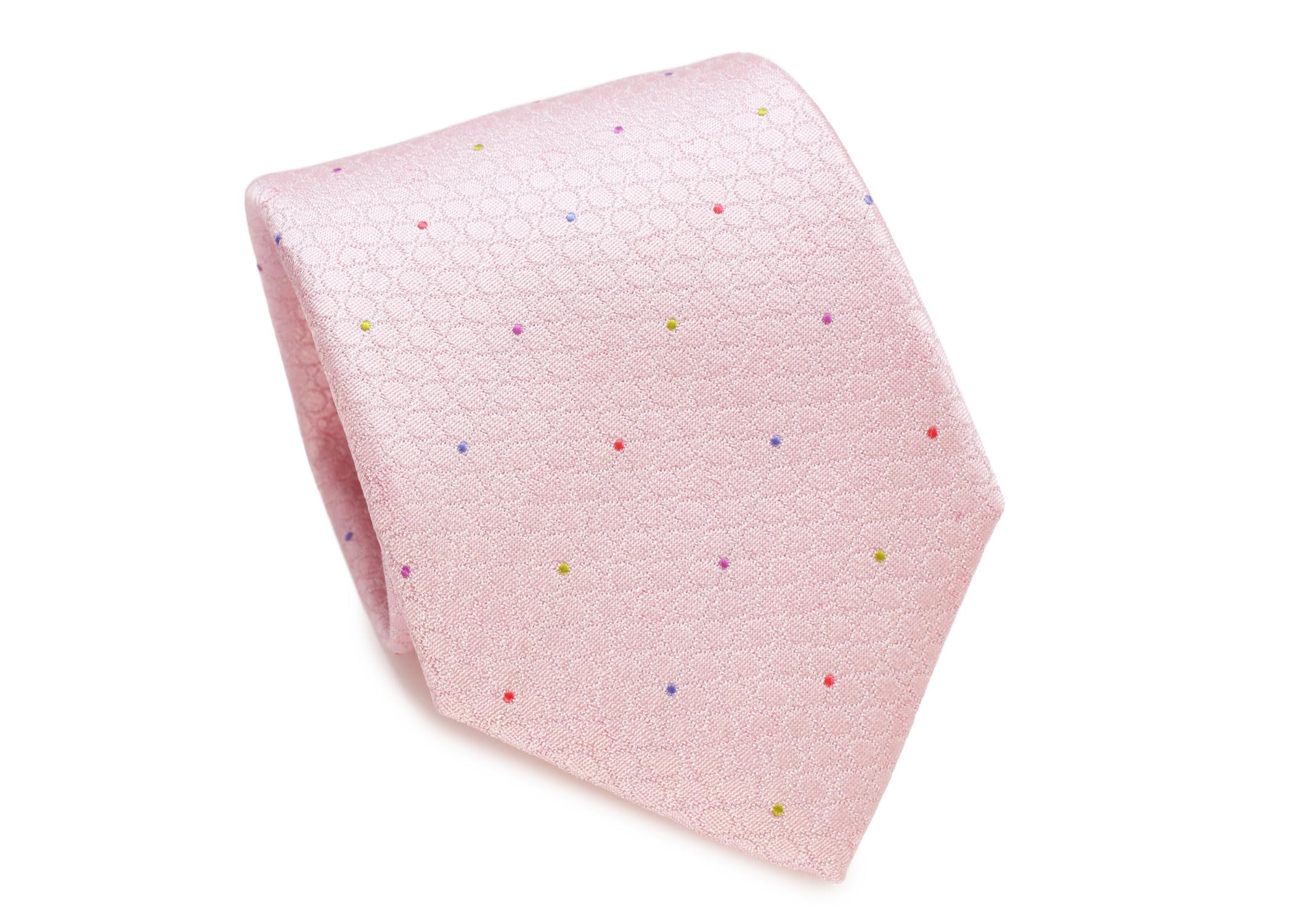 

Шелковый галстук в горошек с сердечками Simon Carter [SIMON CARTER] & (розовый) розовый