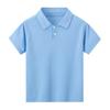 Kids' Striped Multicolor Polo Shirt - Boys' Gentleman Casual or Girls' Solid Short Sleeve Tee