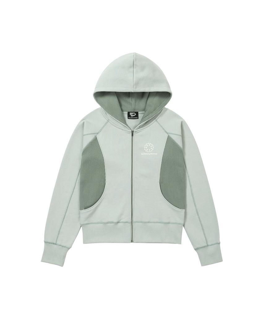 Wellbeing Express Waffle Hoodie Mint