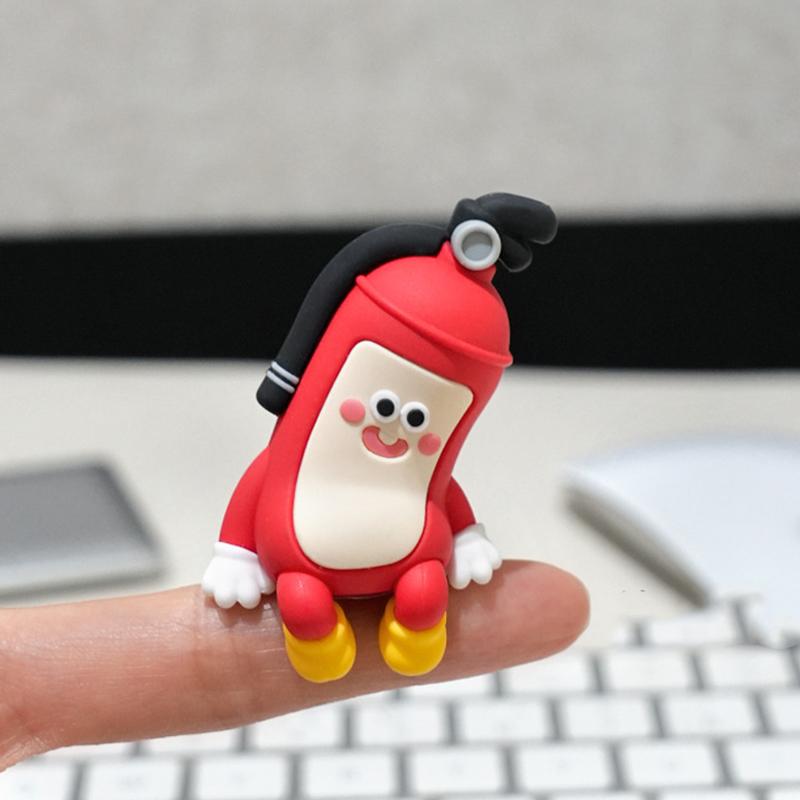 Mr. Extinguisher Mini Party Decoration Creative Central Control Screen Doll Ornaments Funny Resin Office Decor Wholesales 2026