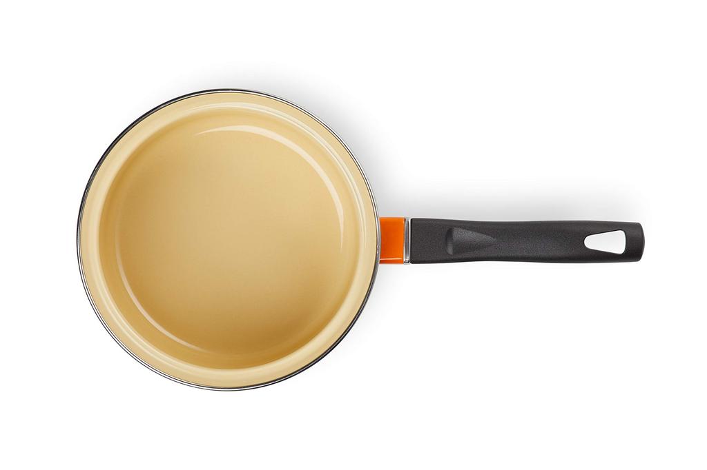 Le Creuset Enamel Saucepan EOS, 16 cm, Orange [Official Product in Japan]
