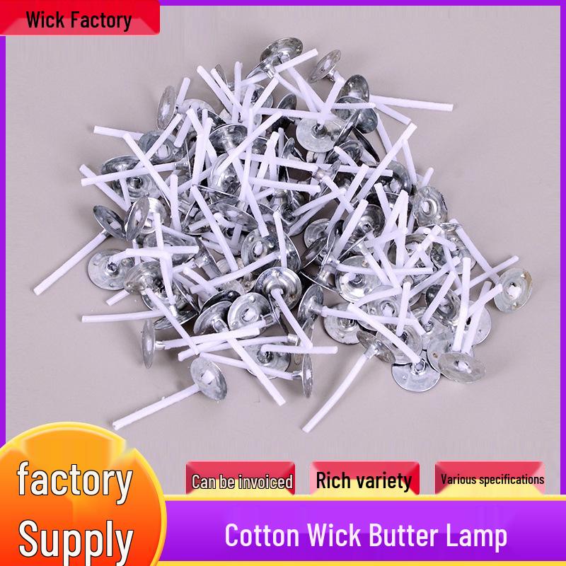 Cross-Border Cotton Wick Wax Core Tealight with Aluminum Shell