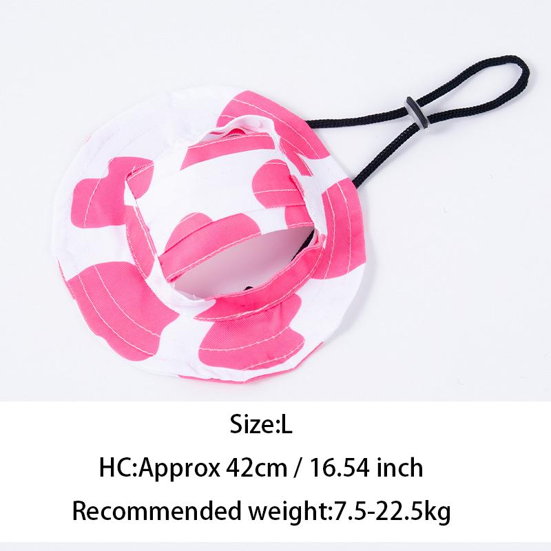 Pets Hat With Ear Holes Adjustable Baseball Cap For Medium Small Dogs Summer Dye Cats Sun Cap Pet Outdoor Hat Pet Supplies