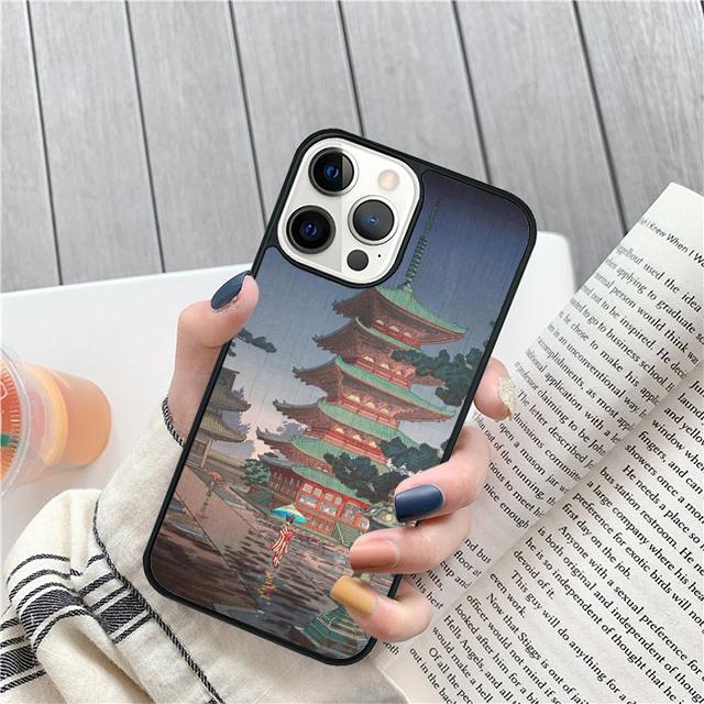 Ukiyo e Japanese style Art painting Cover For iPhone 17 Air 15 16 14 13 12 Pro Max 11 Pro Max Plus Phone Case Coque