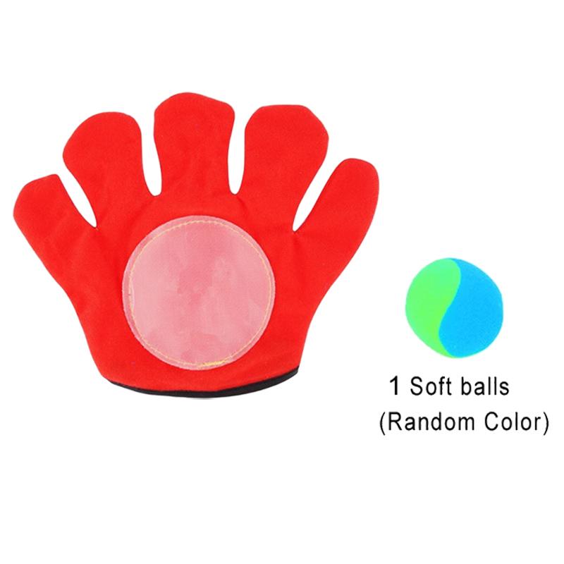 

1PC Sticky Ball Glove with 1PC Soft Ball Catch Throw Game Baseball Sports Outdoor Fitness Activities Entertainment Equipment TMZ