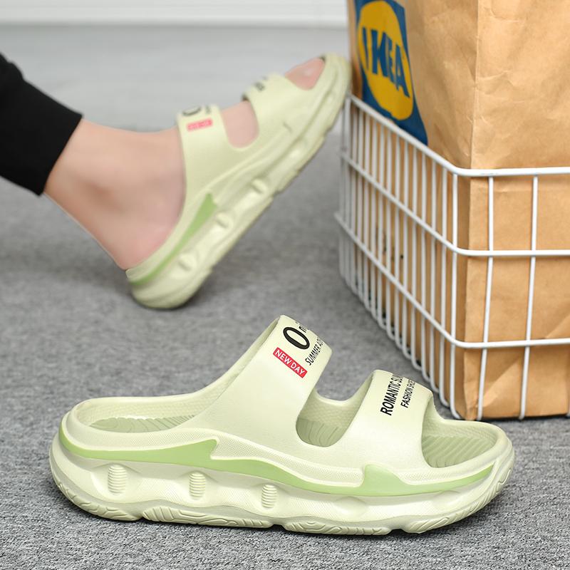 Sommer Herreslippers Utendørssandaler Strand Komfortable Myke Slides Innendørs Fritidssko