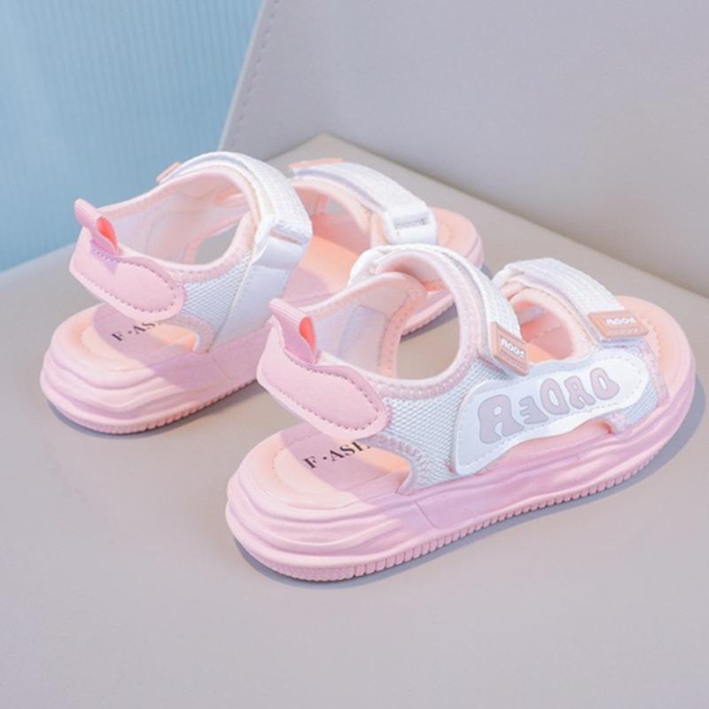 Summer Open Toe Soft Sole Girls Sports Princess Sandals Casual Student Kids Beach Shoes