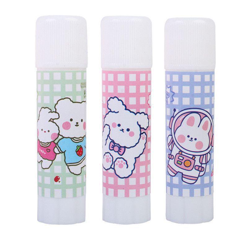 

Cartoon Quick-Dry Glue Stick for Students - Ideal for School Supplies and Kindergarten Rewards Solid Glue