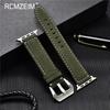 Leather Strap For Apple Watchband 41mm 42mm 38mm Watch Band 4 5 6 7 45mm 44mm 40mm iwatch Belt 3/2/1 Bracelet Black Blue Green