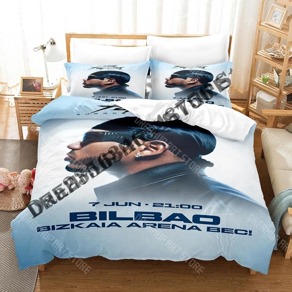 3D Print Myke Towers Bedding Set Single Twin Full Queen King Size Bed Set Adult Kid Bedroom Duvetcover Sets Anime Bed