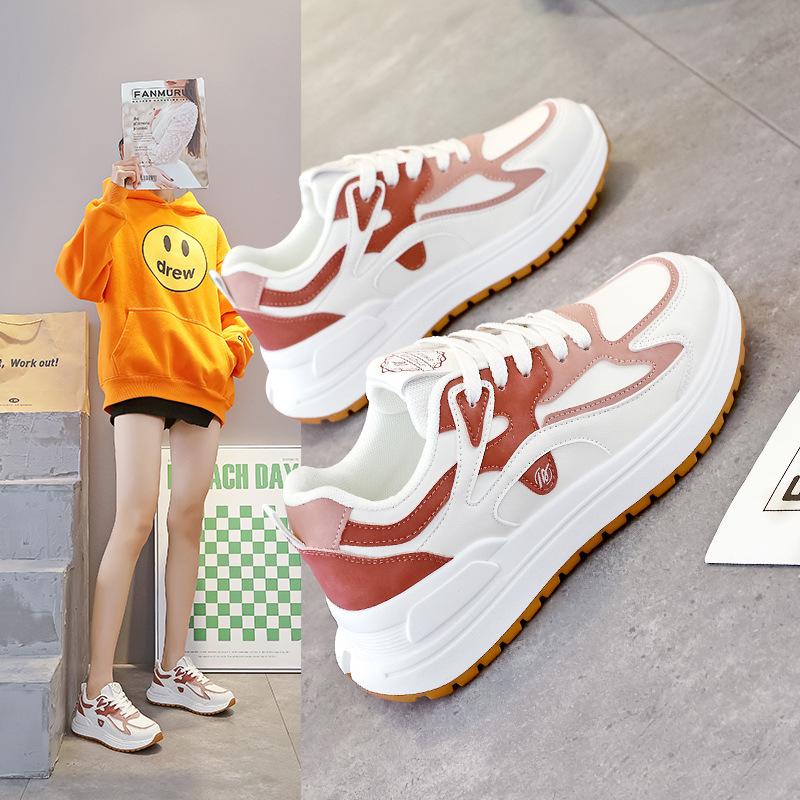 Xiaobai Sports Shoes Women's 2025 New Spring Versatile Women's Shoes Soft-soled Student Forrest Gump Running Shoes K6902