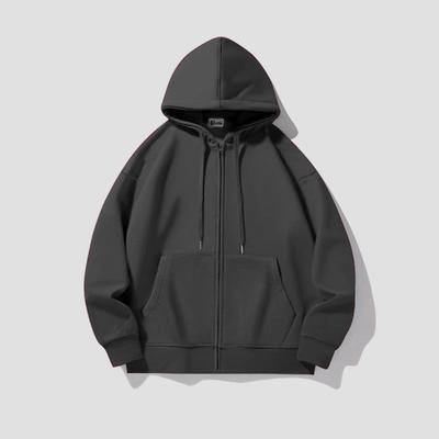 Autumn Womens Grey Loose Hoodie Casual  Lazy Style Sweatshirt Jacket
