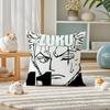 One Piece Charlotte Katakuri Anime Plush Pillow Cover Soft Short Plush Cushion Cover For Sofa Bedroom Home Decor Gift Decoration