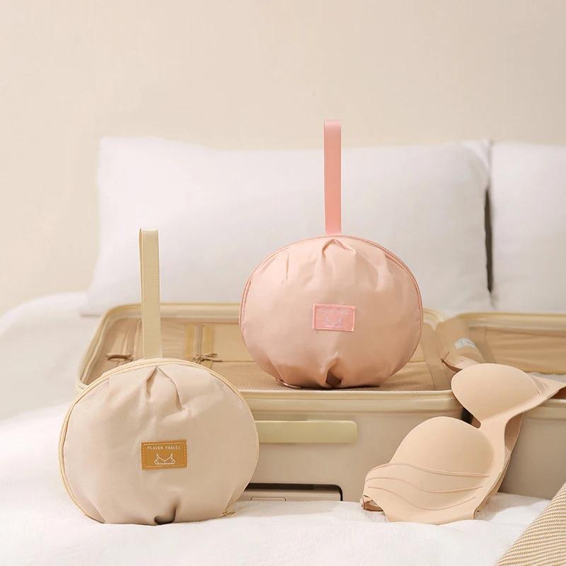 1pcs Portable Travel Underwear Socks Bra Organizer Bag Polyester Fiber Handheld Storage Bag for Intimate Clothes Ball Shaped