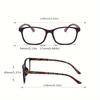 6PCS Fashion Square Reading Glasses for Men Women Large Frame Presbyopia Eyeglasses High-definition Eyewear