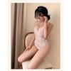 Teddy Bodysuit Open Crotch Lingerie Women Lace Hollow Baby Doll Dress Erotic Costumes Sexy Deep V Crotchless Underwear Body Suit