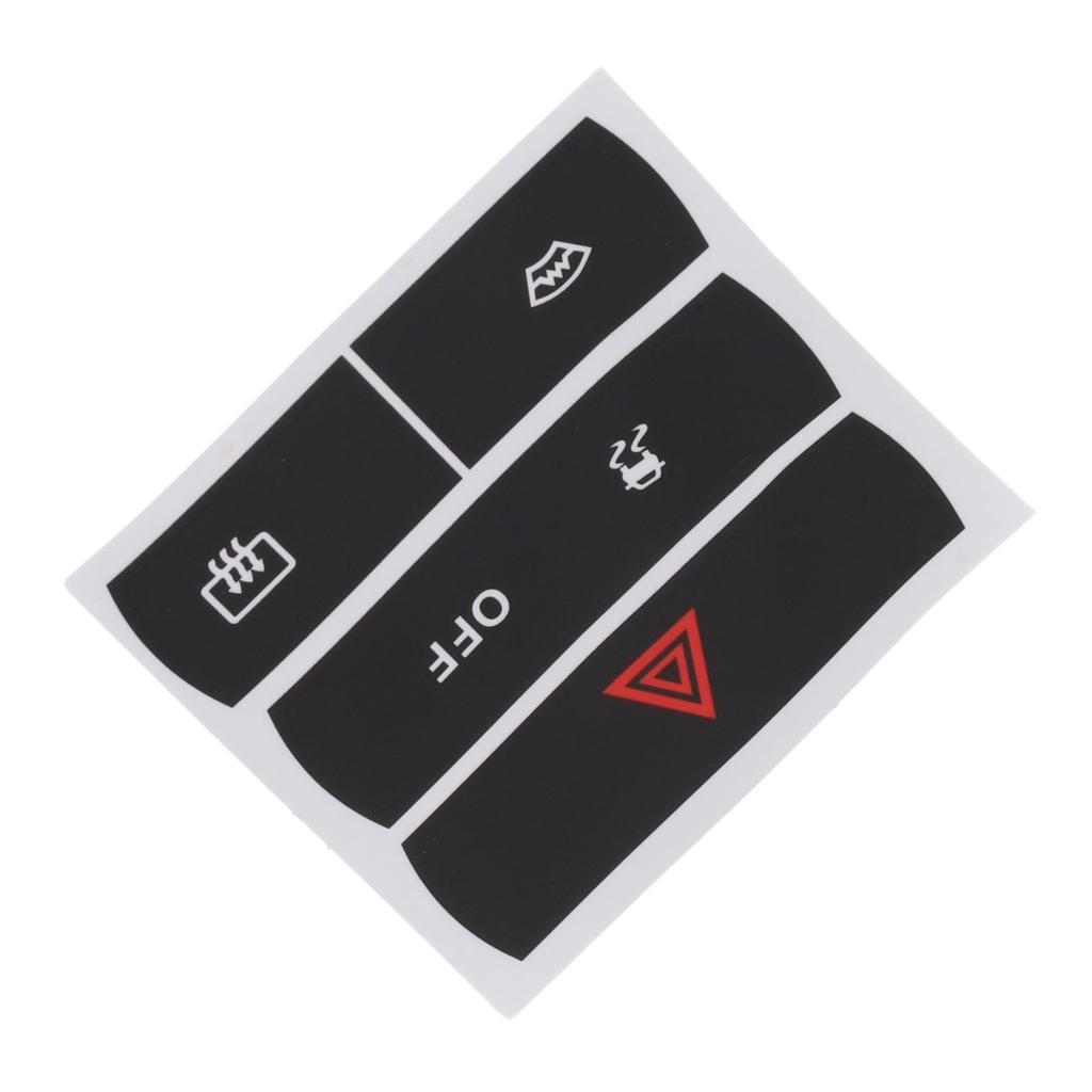 1 Pcs Car Stickers To Repair The Hazard Button Defroster And For ESP For Ford For S-Max Button Repair Decals Sticker