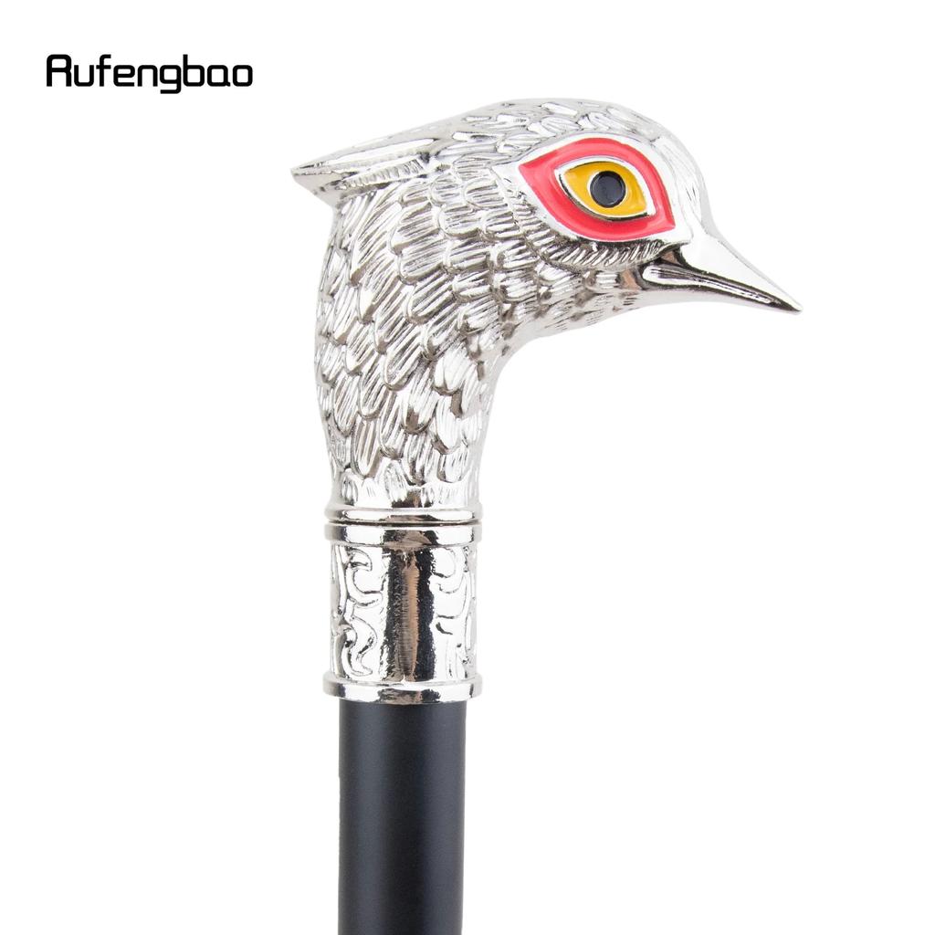 White Bird Head Red Eye Animal Fashion Walking Stick Decorative Cospaly Vintage Party Fashionable Walking Cane Crosier 93cm
