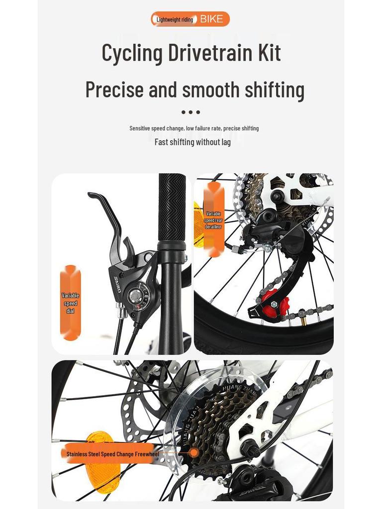 21-Speed Mountain Bike, 20-22 Inch, Dual Disc Brakes, Shock-Absorbing, Unisex Teen Road & Off-Road