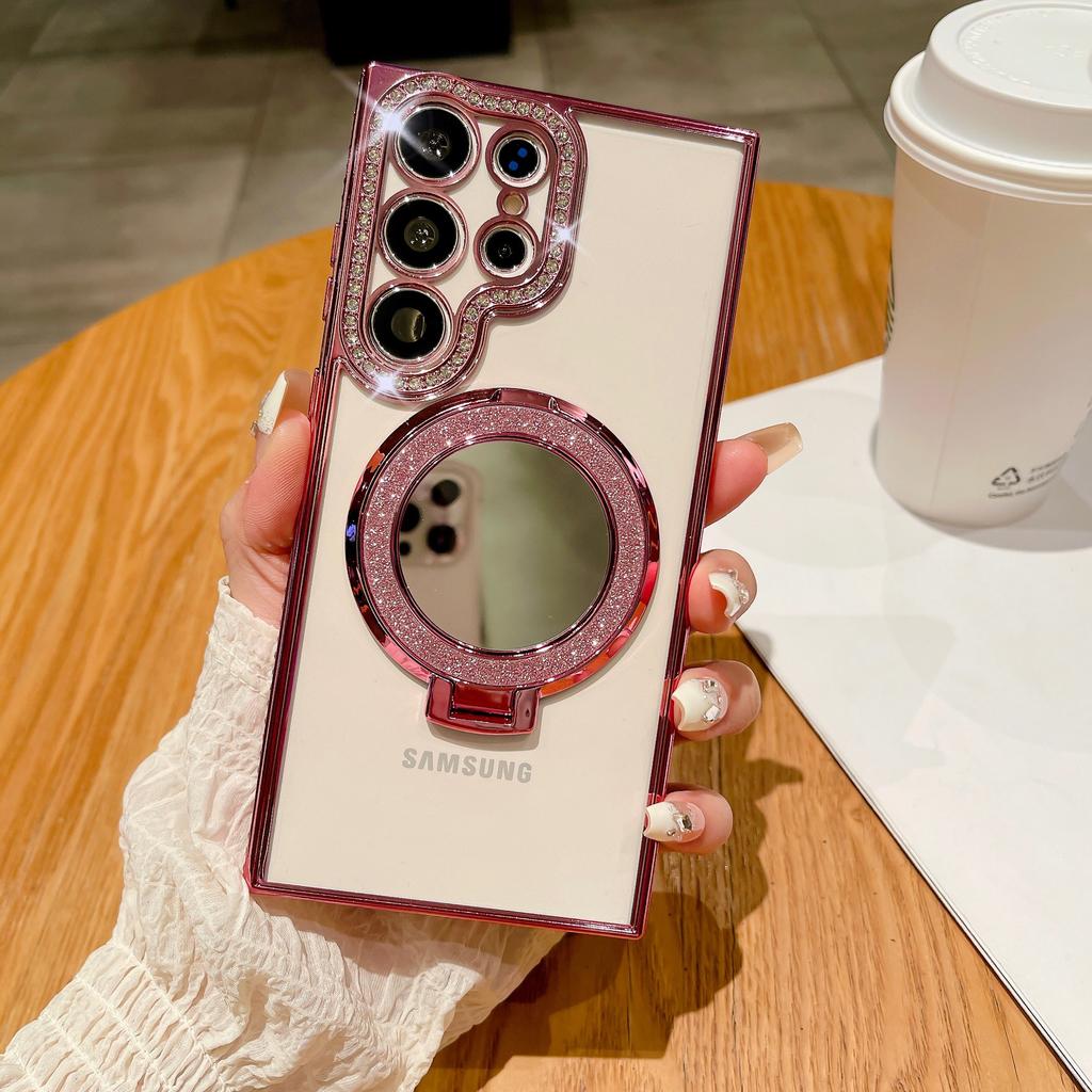 Suitable for Samsung A05s Water Diamond Phone Case Glalxy S23ultra Electroplated Luxurious S24 Glitter A73