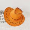 Western Cowboy Straw Hat for Men & Women - Sun Protection Wide Brim Beach & Outdoor Travel Hat