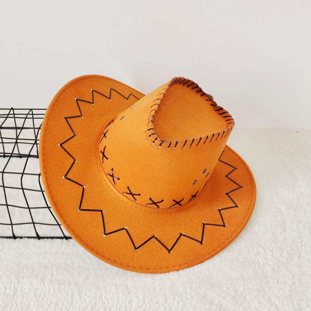 Western Cowboy Straw Hat for Men & Women - Sun Protection Wide Brim Beach & Outdoor Travel Hat