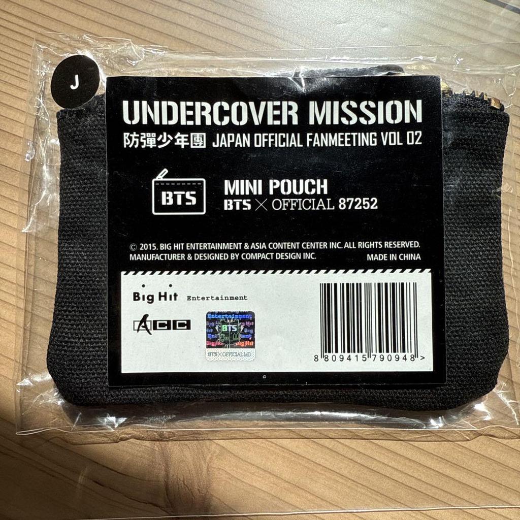 [USED] BTS Jin UNDERCOVER MISSION Mini Pouch Super Rare