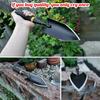 Heavy-Duty Manganese Steel Garden Shovel - Unbendable Garden Trowel with Ergonomic Rubber Handle, Super Hard Soil Digging Tool