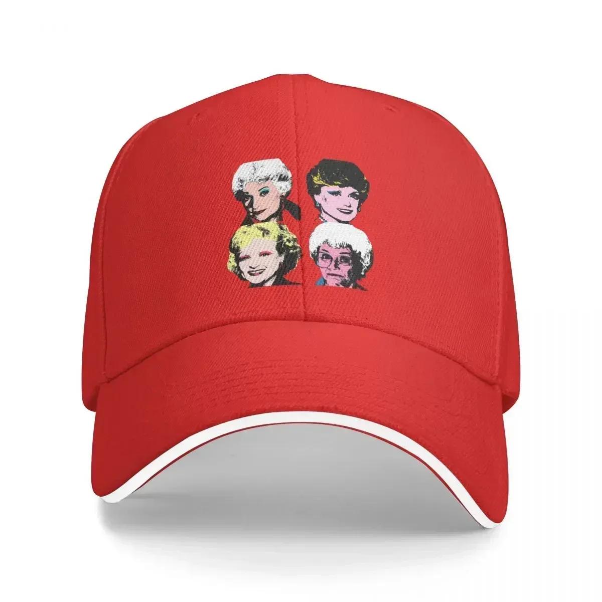 Golden Warhol Girls Cap Fashion Casual Baseball Caps Adjustable Hat Summer Unisex Baseball Hats Customizable Polychromatic One Size