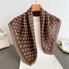 Spring and Autumn New Korean Small Square Scarf Women's 71 Cotton and Linen Versatile Small Scarf Neck Shirt Decorative Silk Scarf