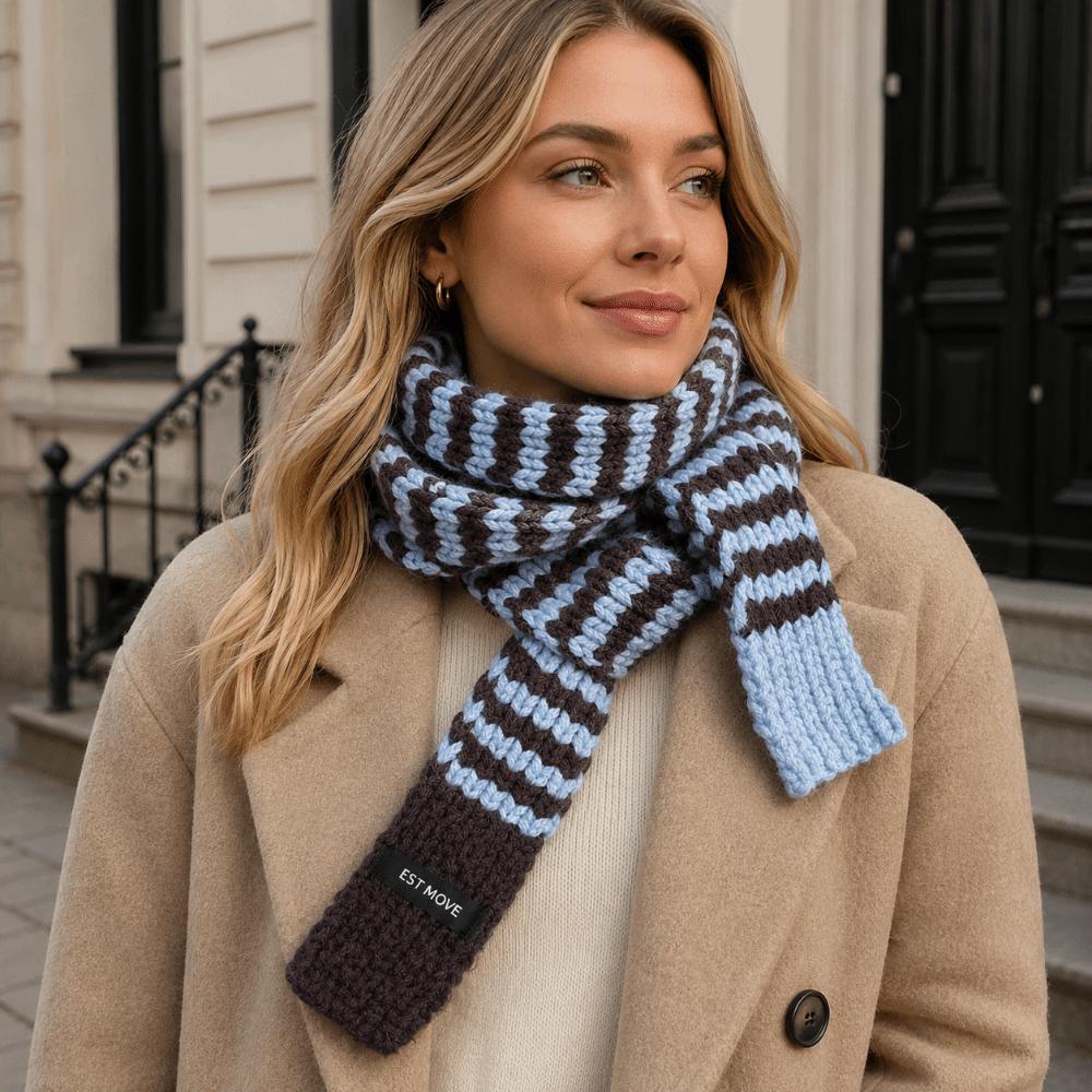 Neck Protection Winter Warm Scarf Lightweight Neck Scarf New Knitted Long Scarf  Winter
