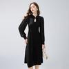 Qiusishui Women's New Chinese Style Winter Knit Dress