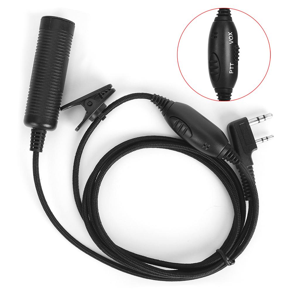 PTT K Head Military Cable Adapter for Baofeng for Kenwood for HYT Two Way Radio
