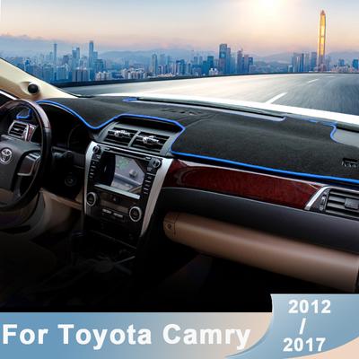 Capa para painel de carro, tapetes para proteção de painel de instrumentos, almofadas leves para Toyota Camry XV50 2012 2013 2014 2015 2016 2017