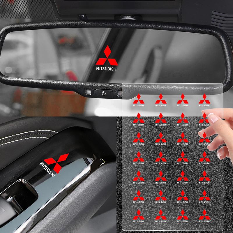 1/2/5/10pcs Car Stickers Emblem Auto Decor Decals Window Wiper Stickers For Mitsubishi Asx Lancer Outlander Pajero Ralliart