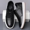 Fashion Breathable Male Outdoor Flats Leather Fashion Skate Shoes Men All-match Men Casual Walking Shoes Handmade Mens Lace-Up Sneakers