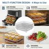 3Pcs Air Fryer Rack Drain rack Metal Oven Air Fryer Racks For Baking Stackable Grill Skewer Rack Fit All Airfryer Kitchen Gadget