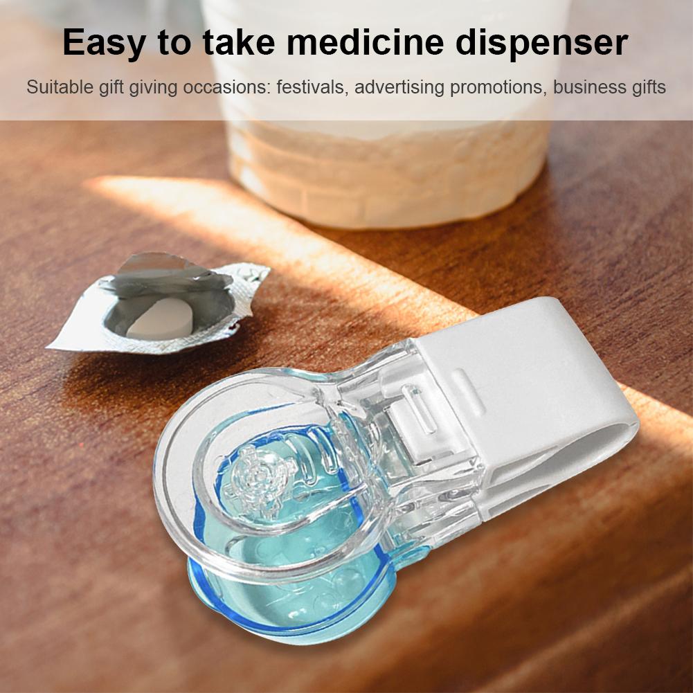 Tablet Dispenser Portable Pill Taker Tablets Blister Pack Opener Pill Dispenser Storage Box Pill Case No Contact Easy To Take Out From Package