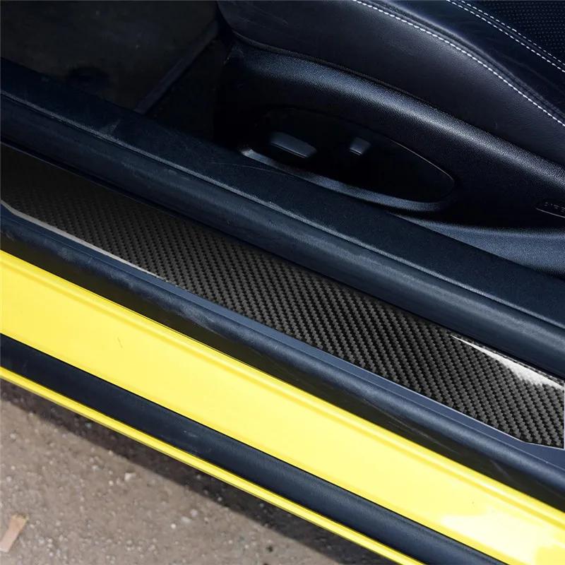 Fits For Chevrolet Camaro 2017-2019 Car Accessories Welcome Pedal Panel Carbon Fiber Car Sticker 3D Cool Interior Decoration