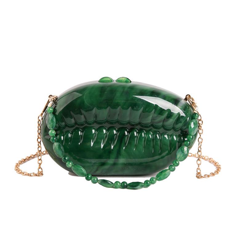 Women's Acrylic Bionic Shell Crossbody Bag Creative Aesthetic Daily Party Dating Shoulder Bags 2026 Luxury Fashion Handbags