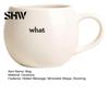 Easy to Clean Cup Hidden Message Coffee Mug, Minimalist Ceramic Tea Mug with Durable Drinking Handle, White Elephant Gifts for Women Men, Coworkers