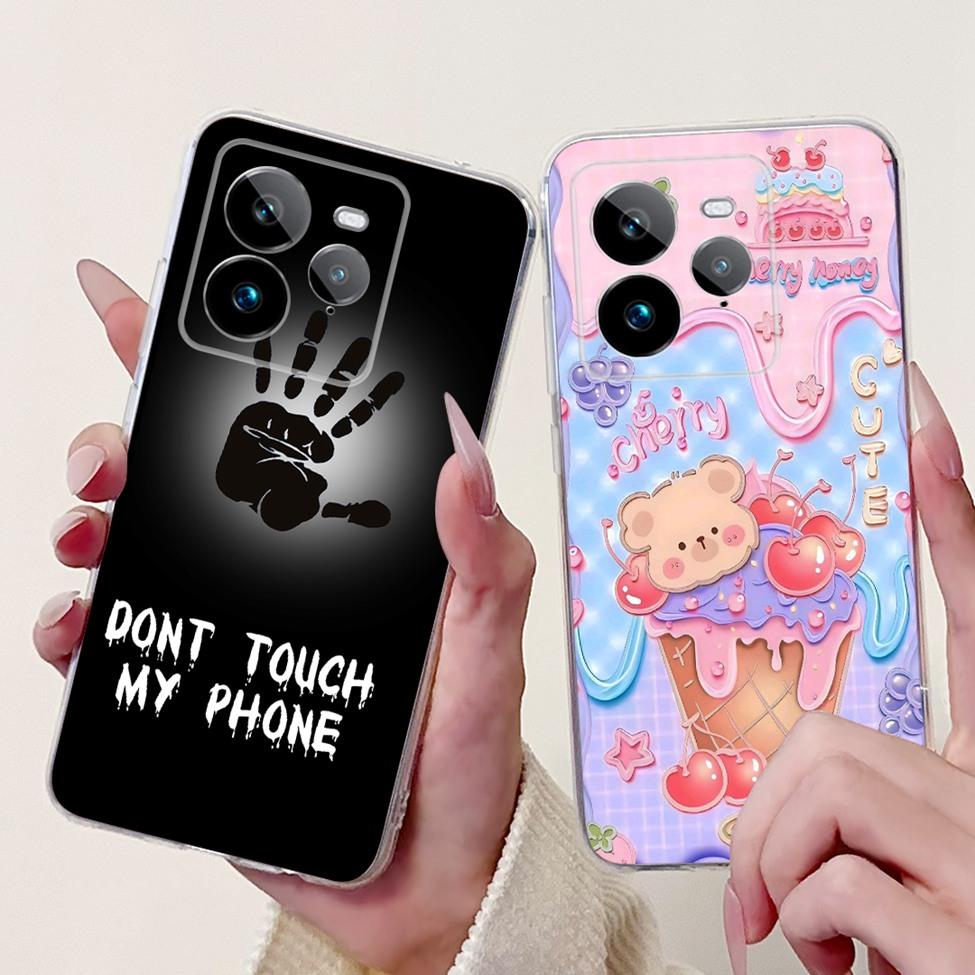 For Realme GT 7Pro Case Cover Clear Cute Cartoon Cat Fashion Cool Soft TPU Casing For Realme GT 7 Pro Phone Case RMX5010 RMX5011