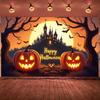 Event Banner Full Moon Halloween Party Banner Spooky Banner Halloween Decor For Fall Festival Outdoor Event Indoor Party