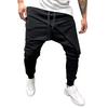 მამაკაცის საგაზაფხულო ზამთრის Joggers მყარი Patchwork Drawstring სპორტული შარვალი შარვალი შარვალი